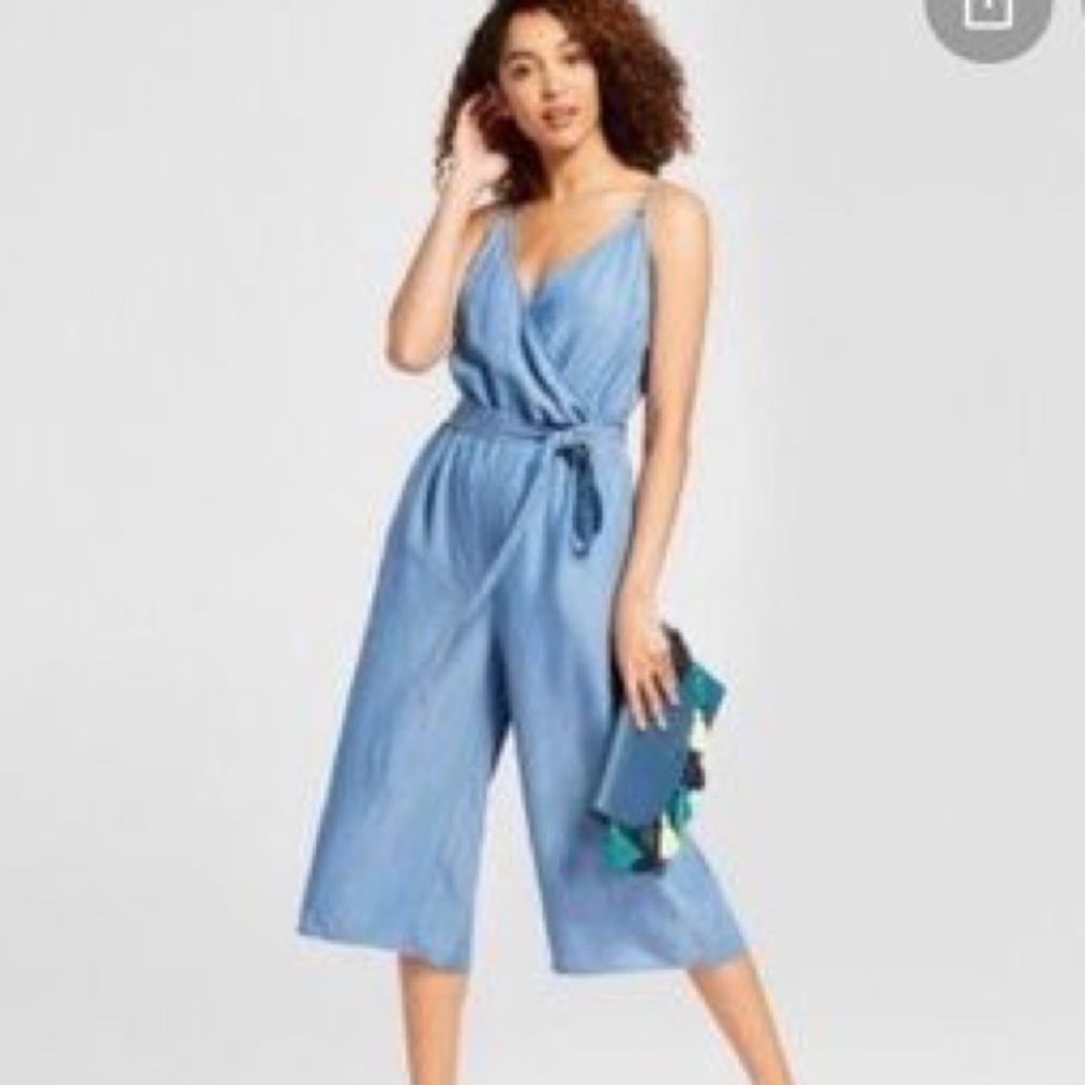 A New Day Chambray wide leg jumpsuit